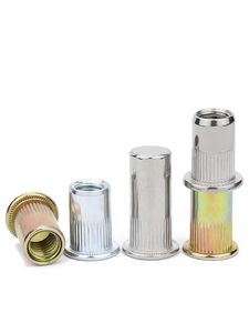 1/4-20 UNC chèn hạt rivnut nutsert ren đinh tán Đầu phẳng cơ thể tròn đinh tán hạt mù riveter - Product Image 3