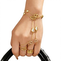 Bracelet en acier inoxydable électroplaqué en forme de U, empilable, tendance, unisexe, cadeau, bijoux