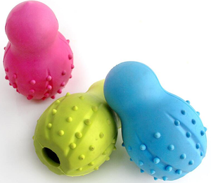 Yırtılmaya dayanıklı kauçuk köpek topu güvenli diş temizleme için TPR malzemesi dayanıklı tasarım olmayan aşındırıcı köpek çiğnemek Molar oyuncak - Product Image 1