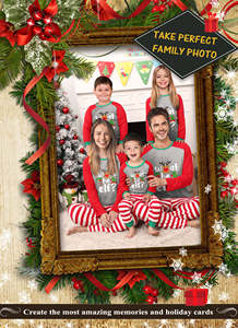 Unisex Thermal Stripe <strong>Christmas</strong> Pajamas Cute Family Matching Sleepwear for Kids Boys Girls Woven Polyester Smocked Pajamas for - Product Image 3