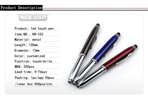 Bolígrafo Deportivo de Metal con Luz LED, Novedoso, para Negocios y Promociones, con Punta Luminosa, Color y Logotipo Personalizables, Tinta Negra/Azul - Product Image 6