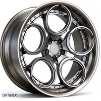 Jantes forgées sur mesure 2 pièces, finition brossée, design Deep Dish, 16 17 18 19 20 21 pouces, entraxes 5x112 5x120 5x114.3 5x130 6x135 6x139.7