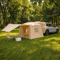 Tente arrière gonflable pour véhicule 210D Oxford, extension de hayon pour SUV et MPV, 380 x 230 x 190 cm, camping, vente en gros