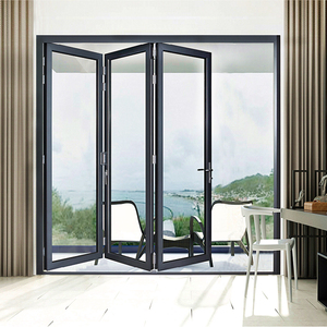 Porte pliante en aluminium pour l'extérieur de l'usine Veilon, porte pliante en verre - Product Image 3