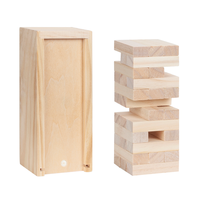 Stapels piele 54PCS Tumbling Tower Kinder brett Montessori Naturholz blöcke Tragbares Stapels pielzeug Partys piele Holzhandwerk