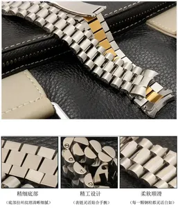 <span class=keywords><strong>Bracelet</strong></span> de <span class=keywords><strong>montre</strong></span> de luxe en acier inoxydable pour <span class=keywords><strong>homme</strong></span> avec <span class=keywords><strong>bracelet</strong></span> à trois perles pour Oy-ster Cons-tant Motion Calendar <span class=keywords><strong>Bracelet</strong></span> en métal 20 mm 21 mm - Product Image 6