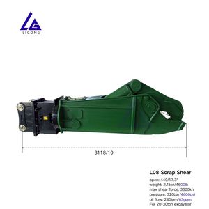 Cisaille à ferraille LG compatible avec les <span class=keywords><strong>mini</strong></span>-excavatrices, les excavatrices moyennes et les excavatrices grandes, offre une large application pour l'industrie mondiale du recyclage - Product Image 6