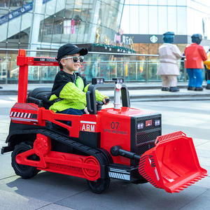 Bulldozer électrique Arm Power Kids 6188, véhicule d'ingénierie télécommandé rouge et jaune pour enfants de 5 à 7 ans - Product Image 1