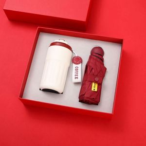 Set de Regalo Promocional de Lujo al por Mayor: Cuaderno de Cuero PU, Bolígrafo, Diario Personalizado, Taza de Café y Paraguas - Product Image 6