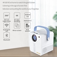 Q96 E300 projecteur intelligent Android 9.0 WIFI 4K vidéo projecteur 120ANSI Lumens BT HIFI miroir écran projecteur