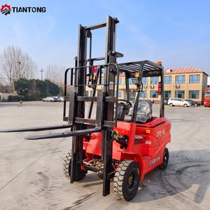 מלגזה חשמלית עם טעינה עצמית וסוללה למכירה, משלוח חינם - Product Image 1