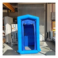 Tente de douche gonflable automatique en PVC - Légère et durable, imperméable