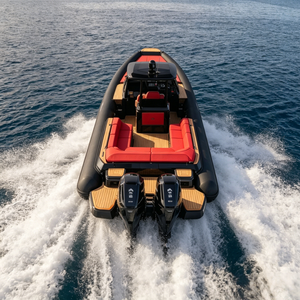 <span class=keywords><strong>Bateau</strong></span> <span class=keywords><strong>semi</strong></span>-<span class=keywords><strong>rigide</strong></span> gonflable Yoolwin 10m en aluminium 5083 à coque en V profond, robuste, avec cabine Orca Hypalon, pour loisirs et croisières - Product Image 1