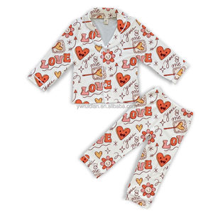 Ruidian Tùy Chỉnh Trẻ Em Pajama Bộ Số Lượng Lớn Bán Buôn Nhà Mặc Lụa Ngủ Cho Bé Gái Dễ Thương In Phong Cách - Product Image 6