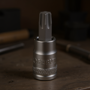 Enchufe Fervi con inserto Torx de 10 mm y accionamiento hexagonal para tareas de fijación de precisión - Product Image 3