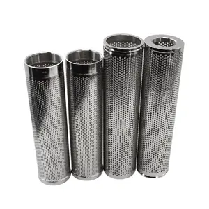 Elemen Kartrid Filter Berlubang SS Stainless Steel Kustom