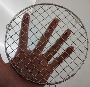 Non-stick Portable Stainless Steel Barbecue Wire Mesh Grill Basket with Wooden Handle - Product Image 6