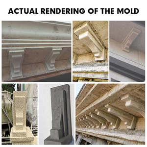 Moule <span class=keywords><strong>pour</strong></span> poutre de support en plastique ABS avec pied de vache, adapté au béton coulé sur place et préfabriqué - Product Image 5