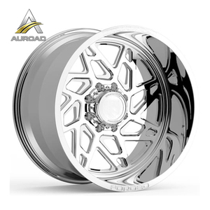 Jantes forgées <span class=keywords><strong>de</strong></span> style américain 22 24 26 28 pouces, noires polies, 6 8 10 trous pour Toyota Tacoma Nissan Patrol Chevy F450 F-350 - Product Image 3