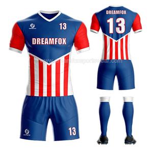 Aangepaste Sublimatie Volledige Set Voetbaluniform Sportclub Mannen Voetbalteam Logo Ontwerp Portugal Voetbalshirt - Product Image 4