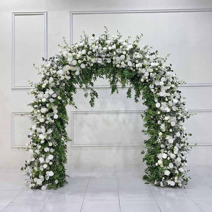 Gnw Großhandel Event-dekorative Seidenblumen-arrangements Metallständer Künstliche Blumen Dekoration Für Hochzeiten Und Veranstaltungen