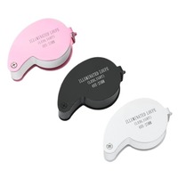 Diamond Eye Magnifying Glass Tool for Jewelry Antiques Coins Stamps 40X-25mm LED Illuminated Jewelers Loupe Magnifier With Light