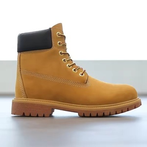 Botas Casuales de Caña Alta para Hombre, con Cordones, Ligeras, Antideslizantes, Impermeables, de Cuero Genuino, con Suela de Goma Gruesa y Punta Suave - Product Image 3