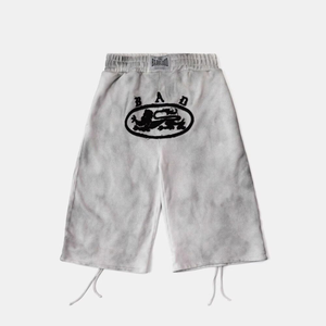 Shorts amples à sept points pour hommes, style rétro américain, broderie tie-dye, ensemble homme/femme - Product Image 3