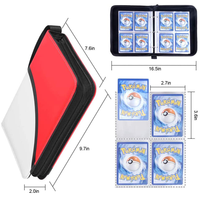 Reliure pour cartes à collectionner Pokémon, étui à fermeture éclair avec 50 feuilles premium à 4 pochettes, capacité jusqu'à 400 cartes