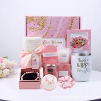 Coffrets cadeaux de Noël pour femmes, bombes de bain aromathérapeutiques de luxe, savon, bougie, spa pour le bain, soulagement du stress