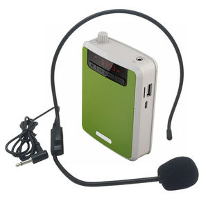 Amplificateur vocal portable professionnel K300 avec clip ceinture amovible, batterie externe 2200 mAh, double mode USB/filaire, sortie 5-10W pour téléphone portable - Product Image 1