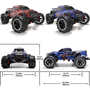 REMO Hobby SJY-8037 Voiture RC électrique 4x4 2,4 GHz à l'échelle 1/8, Monster Truck tout-terrain sans balais, édition ultime, chargeur métallique - Product Image 6