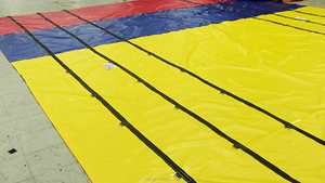 Công nghiệp PVC Bạt xe tải Bìa Poly Tarp không thấm nước độ bền kéo cao tán pvdf vải không thấm nước độ bền kéo màng - Product Image 5