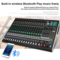 Console audio numérique professionnelle DX16C avec effets de réverbération DSP intégrés, 16 canaux, pour DJ et musique