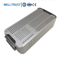Fabricant chinois de kits d'instruments chirurgicaux orthopédiques vétérinaires, boîte de stérilisation, 1.5/2.0/2.4/2.7/3.5, étui pour vis d'implant