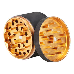 Erliao-molinillo de hierbas de 4 capas, <span class=keywords><strong>pintura</strong></span> de goma, logotipo personalizado, aleación de aluminio, 62mm, trituradora de <span class=keywords><strong>tabaco</strong></span> de alta calidad - Product Image 1