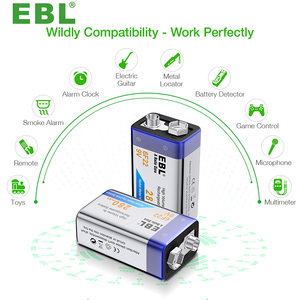 <span class=keywords><strong>EBL</strong></span> - Baterías Recargables NIMH de 9 V en Oferta - Product Image 5