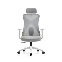 Chaise de bureau en maille JOHOOFURNITURE, respirante, blanche, vente en gros, Silla De Oficina pour manager, confortable, ergonomique, durable