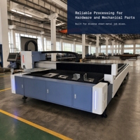 Machine de découpe laser à fibre CNC haute précision, table unique, découpeuse laser métallique, contrôle Cypcut, Schneider pour tôles d'acier au carbone