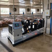 Groupe électrogène diesel silencieux 200KW 250KVA à démarrage automatique, châssis ouvert, 50Hz, avec réservoir de carburant intégré