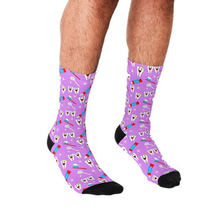 <span class=keywords><strong>Calcetines</strong></span> Deportivos Personalizados con Logotipo para Hombre y Mujer, <span class=keywords><strong>Calcetines</strong></span> de Algodón para Gimnasio, Deporte, Skate, Hip Hop, Streetwear, Harajuku, Térmicos, de Compresión, Atléticos - Product Image 4