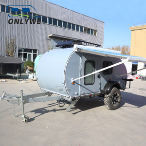 Onlywecamp Trailer nhỏ giọt nước mắt mini Caravan du lịch Cắm Trại Cắm trại Trailer với vòi hoa sen để bán với Giao hàng nhanh - Product Image 2