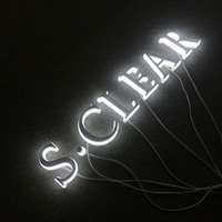 Letrero de Letras Personalizado en Acero Inoxidable y Acrílico con Retroiluminación LED 3D para Hospitales y Empresas, Uso Interior/Exterior