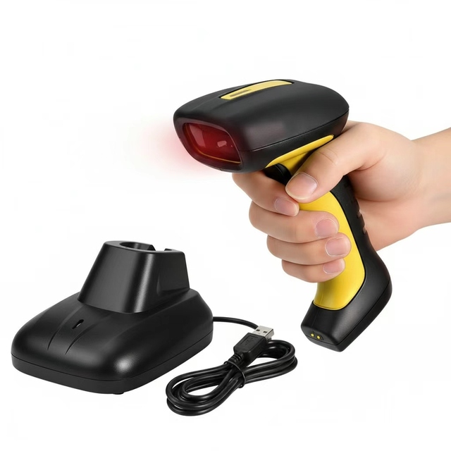New Arrival High Quality 2D Barcode Scanner Wired QR Barcode Reader with Charger for Supermarket POS Garment Store Stocktaking