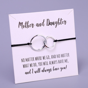 Mère fille grand-mère petite-fille <span class=keywords><strong>tante</strong></span> âme soeur marraine arbre de vie Pinky promesse boussole coeur étoiles bracelet à breloques - Product Image 5