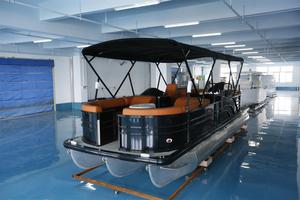 <span class=keywords><strong>Bateau</strong></span> ponton de fête Ecocampor, maison flottante, <span class=keywords><strong>bateau</strong></span> ponton avec <span class=keywords><strong>moteur</strong></span>, <span class=keywords><strong>petit</strong></span> <span class=keywords><strong>bateau</strong></span> ponton pour passagers, <span class=keywords><strong>prix</strong></span> des bateaux pontons, aluminium de luxe - Product Image 2