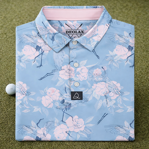 Polo de golf respirant de haute qualité, imprimé, extérieur, premium, séchage rapide, sublimation couleur pleine, design personnalisé - Product Image 1