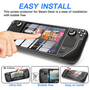 0.33mm 2.5D 9H Protecteur d'écran en verre trempé pour lecteur de <span class=keywords><strong>jeu</strong></span> haute transparence pour Steam Deck - Product Image 4