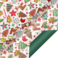 Papel Decorativo de Doble Cara Impreso y Recubierto para Envolver Regalos de Navidad y Día del Niño, Hojas de Papel Decorativo y Papel para Empacar Cajas de Regalo
