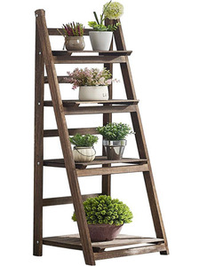 Holz Leiter Regal Pflanzenst änder Indoor Holz ständer für mehrere Pflanzen <span class=keywords><strong>Outdoor</strong></span> Rack Holz Pflanzenst änder - Product Image 1